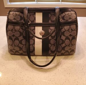 Coach Heritage Stripe Satchel